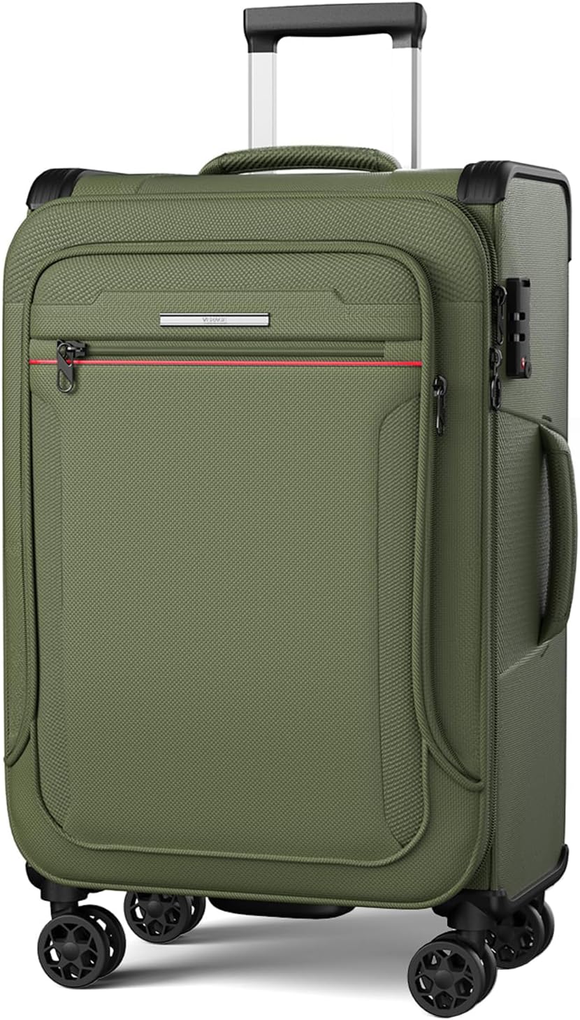 Weichschalenkoffer mittelgroß - Stoff Koffer erweiterbar 78 Liter