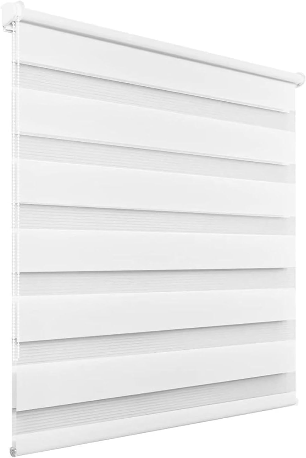 Doppelrollo klemmfix Duo Rollo ohne Bohren,70 x 140 cm(BxH) Weiß，Rollos für Fenster und Tür,Fensterrollo Klemmrollo Seitenzugrollo Easyfix lichtdurchlässig und verdunkelnd