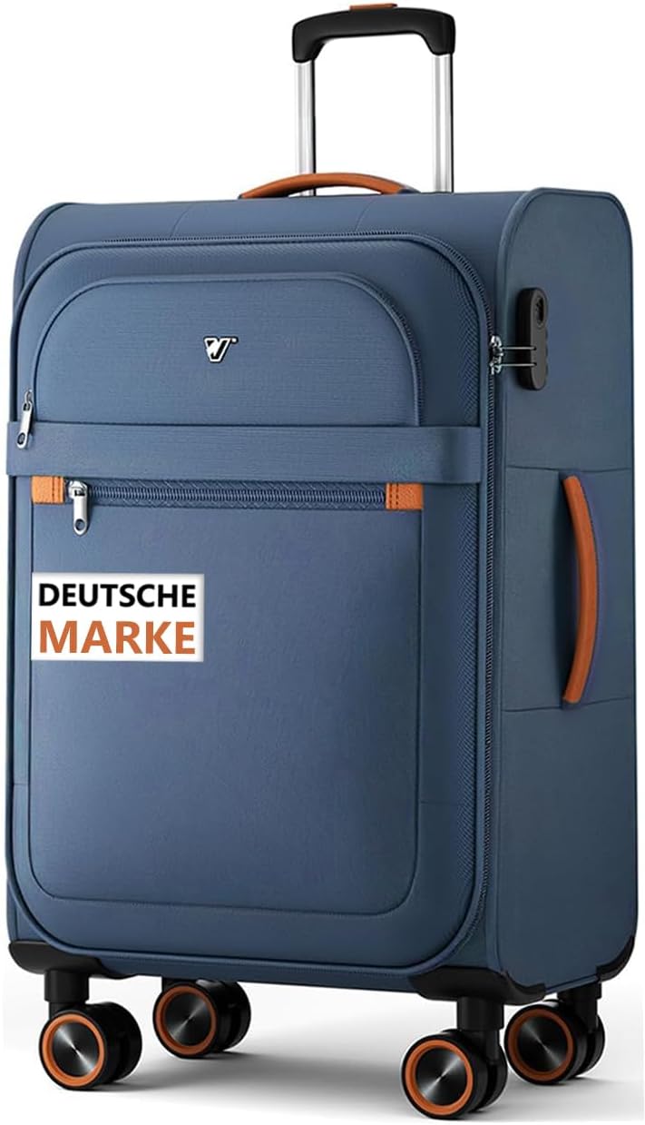 Weichschalenkoffer mittelgroß, 66 cm, 77L - Leicht Stoff Koffer